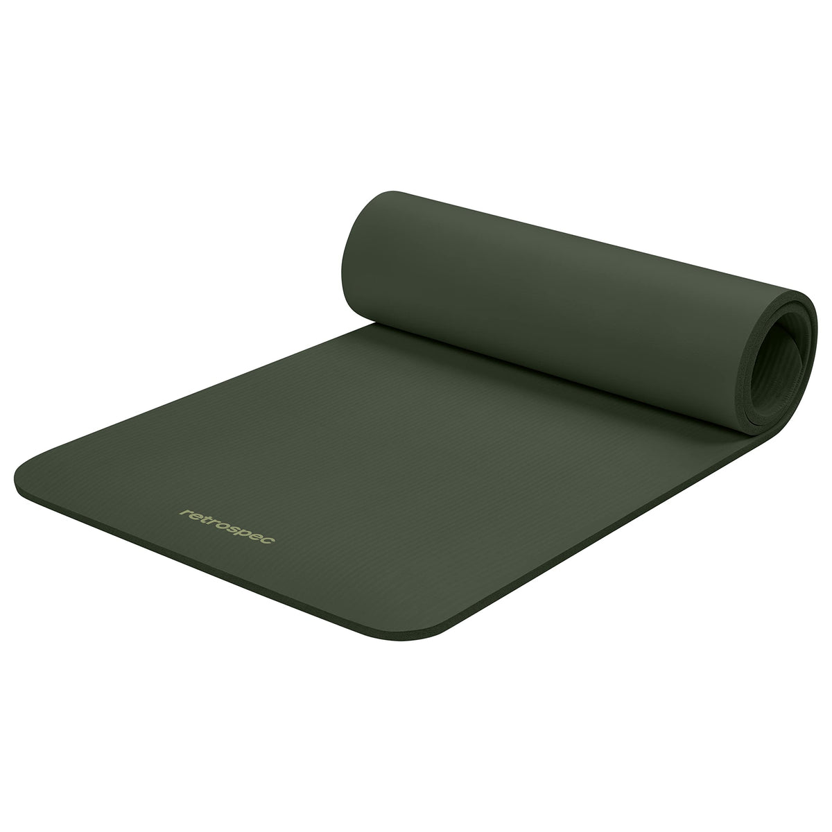 Retrospec Solana Yoga Mat 1/2" Thick w/Nylon Strap for Men & Women - Non Slip Excercise Mat for Yoga, Pilates, Stretching, Floor & Fitness Workouts, Wild Spruce 🍁 All In One Marketplace Canada