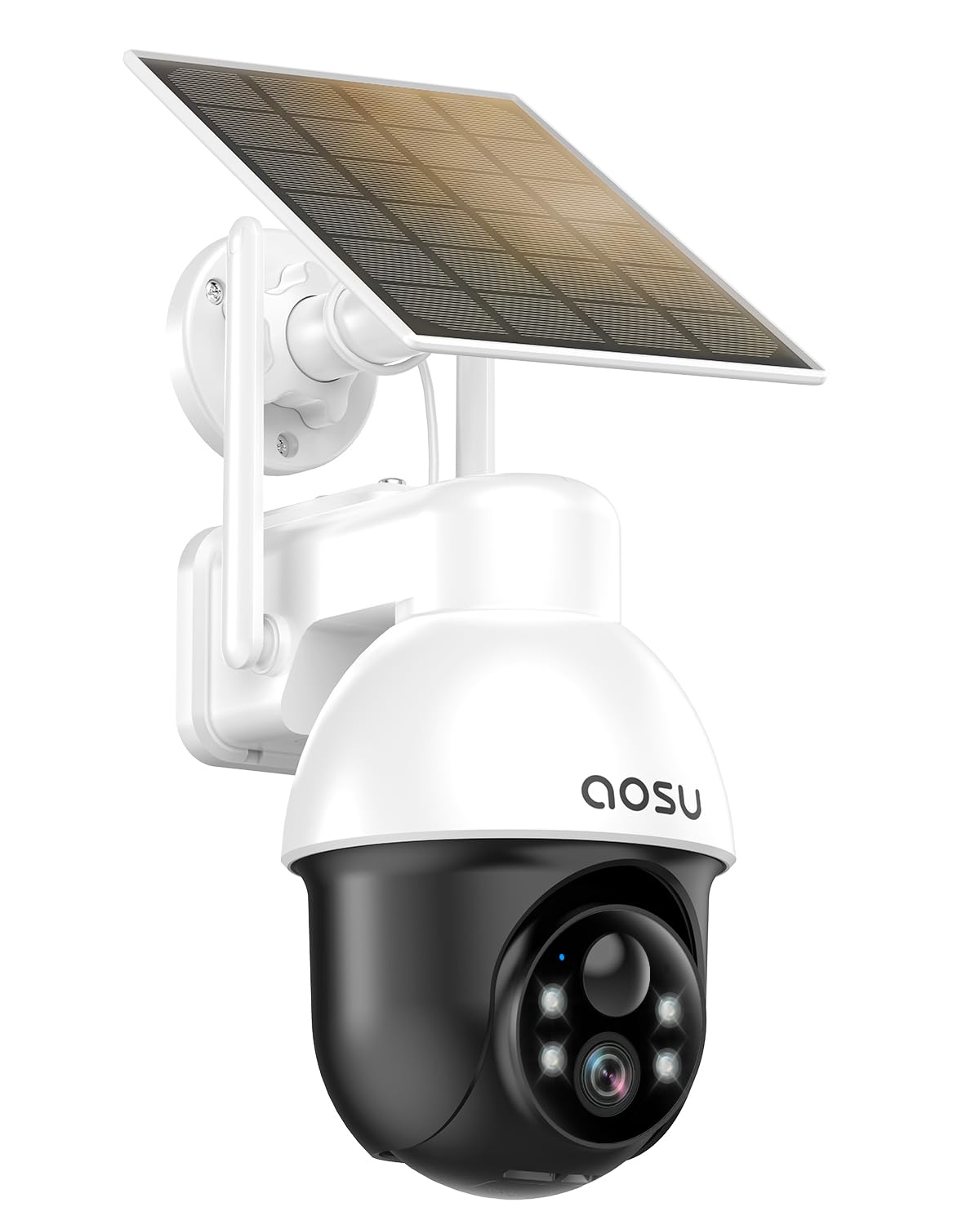 AOSU Solar Security Camera Wireless Outdoor with Panoramic PTZ, Human Auto Tracking, 2K Night Vision, Light and Sound Alarm, 2-Way Talk, Compatible with Alexa/Google Assistant for Home Surveillance 🍁 All In One Marketplace Canada