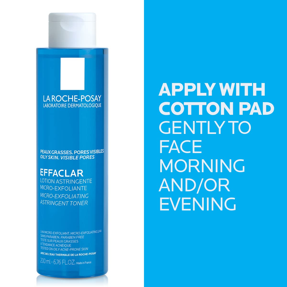 La Roche-Posay Face Toner Skincare, Effaclar Astringent For Oily Acne Prone Skin With Exfoliating Salicylic Acid And LHA, Reduces Look Of Pores, Dermatologist Recommended, 200Ml 🍁 All In One Marketplace Canada