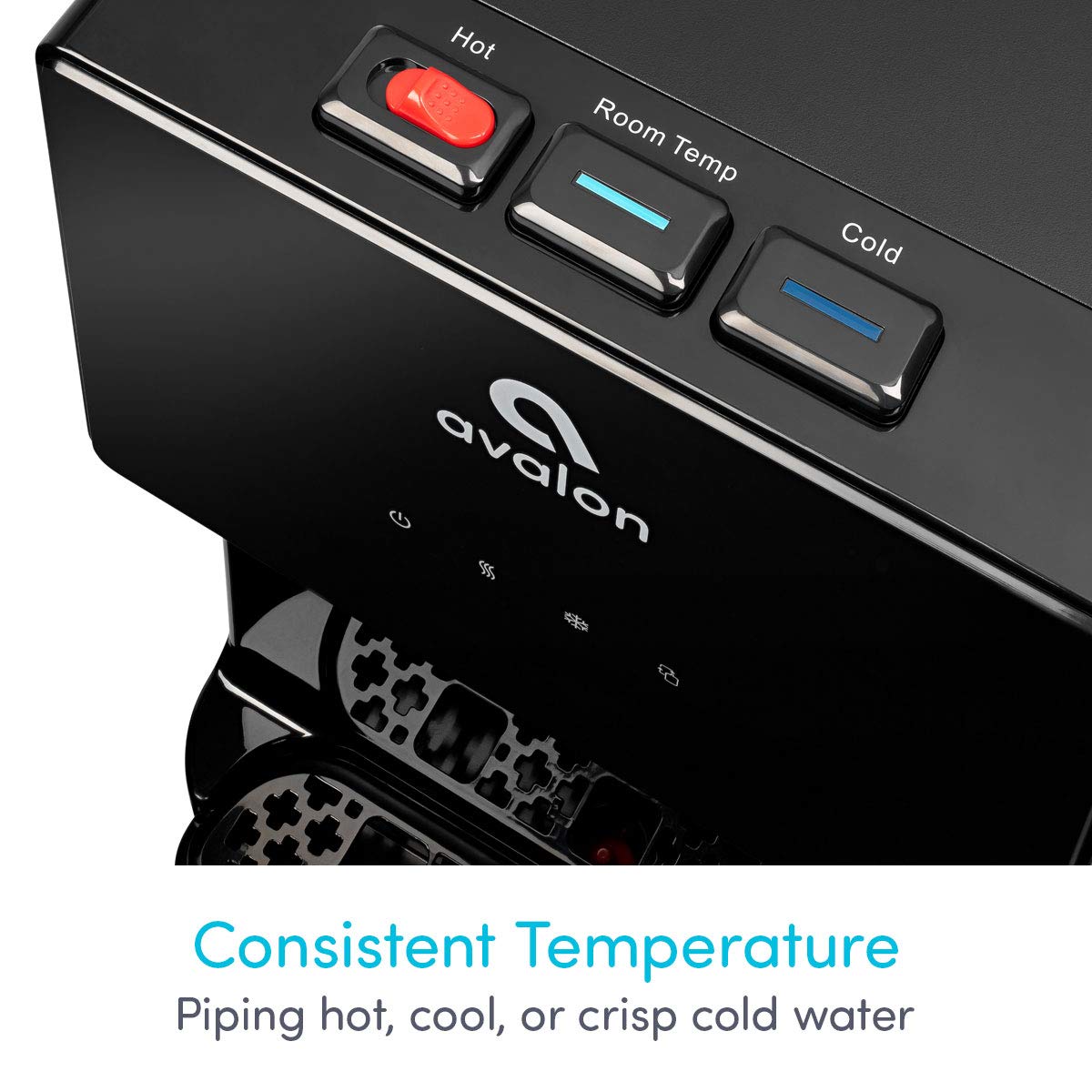 Avalon Bottom Loading Water Cooler Water Dispenser, 3 Temperature, UL/Energy Star Approved, Black & Stainless Steel 🍁 All In One Marketplace Canada