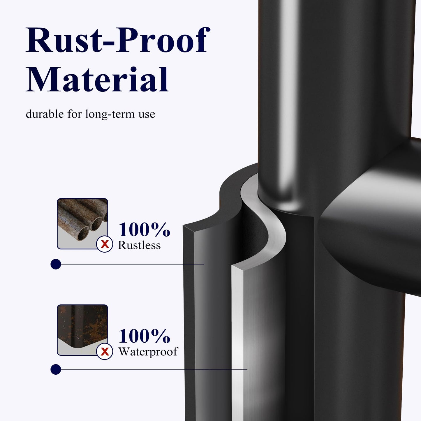 Kitsure Toilet Paper Roll Holder Free Standing – Rustproof Metal Toilet Paper Stand for 4 Rolls with Anti-Slip Base and Shelf for Phone & Small Items, Black, 63.0 x 23.5 x 15.0 cm 🍁 All In One Marketplace Canada