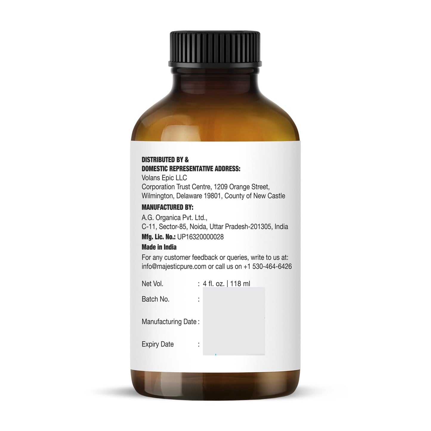 Majestic Pure Lemongrass Essential Oil - Huge 118 ml - 100% Pure and Natural Oil for Soap Making Scent- Premium Grade with Glass Dropper 🍁 All In One Marketplace Canada