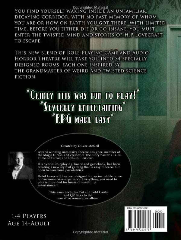 Cthulhu Parlour's: Hotel Lovecraft: Audio Horror Gamebook. Solo or 2-4 Players. Not just for Halloween easy RGP for ages 12 to adults