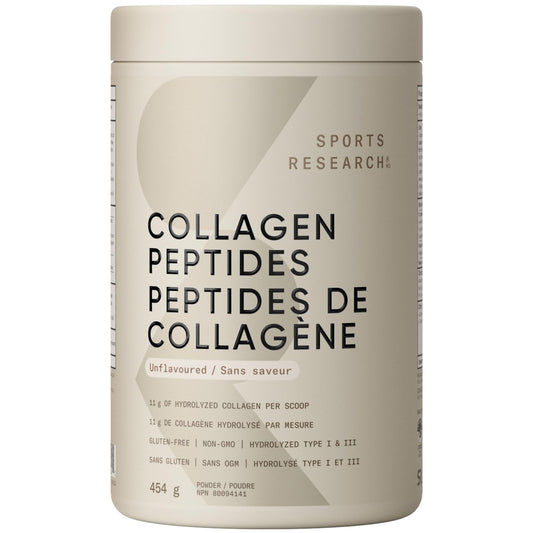 Sports Research® Collagen Peptides - Hydrolyzed Type 1 & 3 Collagen Powder Protein Supplement for Healthy Skin, Nails, & Joints - Easy Mixing Vital Nutrients & Proteins, Collagen for Women & Men 🍁 All In One Marketplace Canada