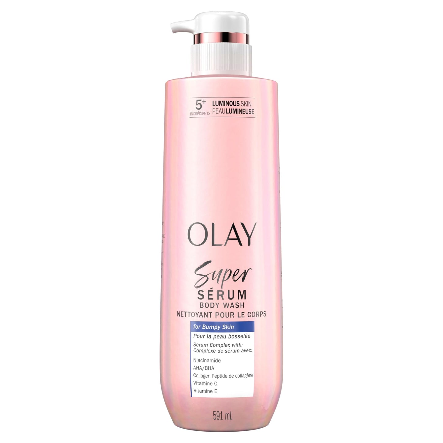 Olay Super Serum Body Wash for Bumps & Uneven Textured Skin, Serum Complex for Luminous Skin, 591 mL 🍁 All In One Marketplace Canada