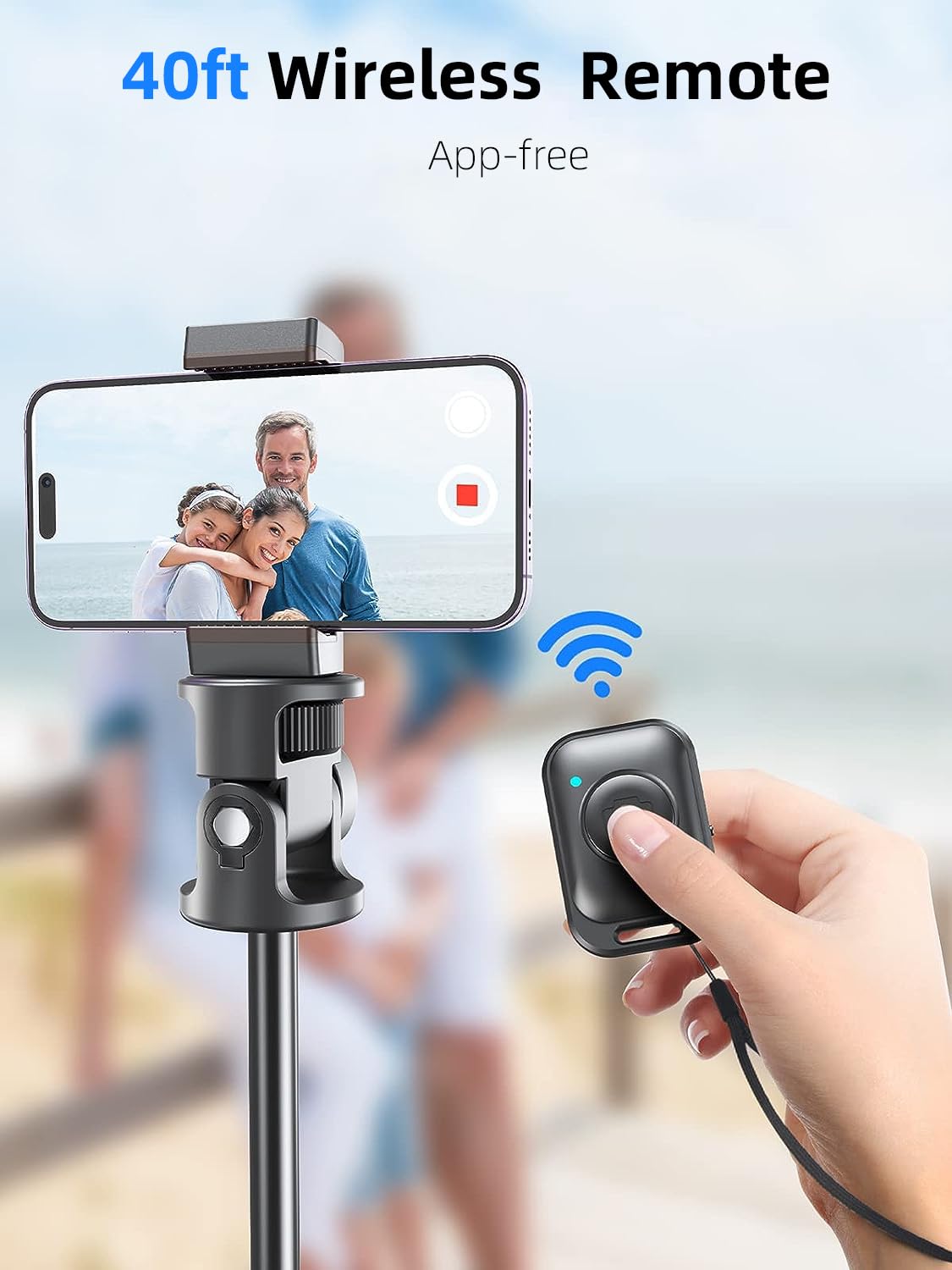 Kaiess 62" Phone Tripod, Selfie Stick Tripod & Phone Tripod Stand with Remote, Cell Phone Tripod for iPhone, Extendable Travel Tripod Compatible with iPhone/Android/Camera 🍁 All In One Marketplace Canada