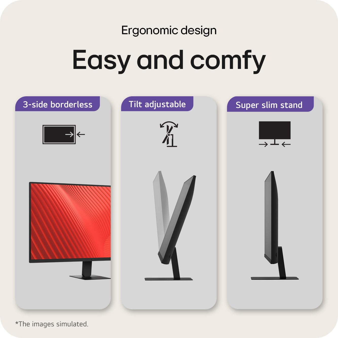 LG 32U631A 31.5" QHD Monitor, IPS Display, 100Hz, sRGB 99% (Typ.), USB-C, Reader Mode, Flicker Safe, Dynamic Action Sync, Black Stabilizer, LG Switch App, 3-Side Borderless, Tilt Adjustable 🍁 All In One Marketplace Canada