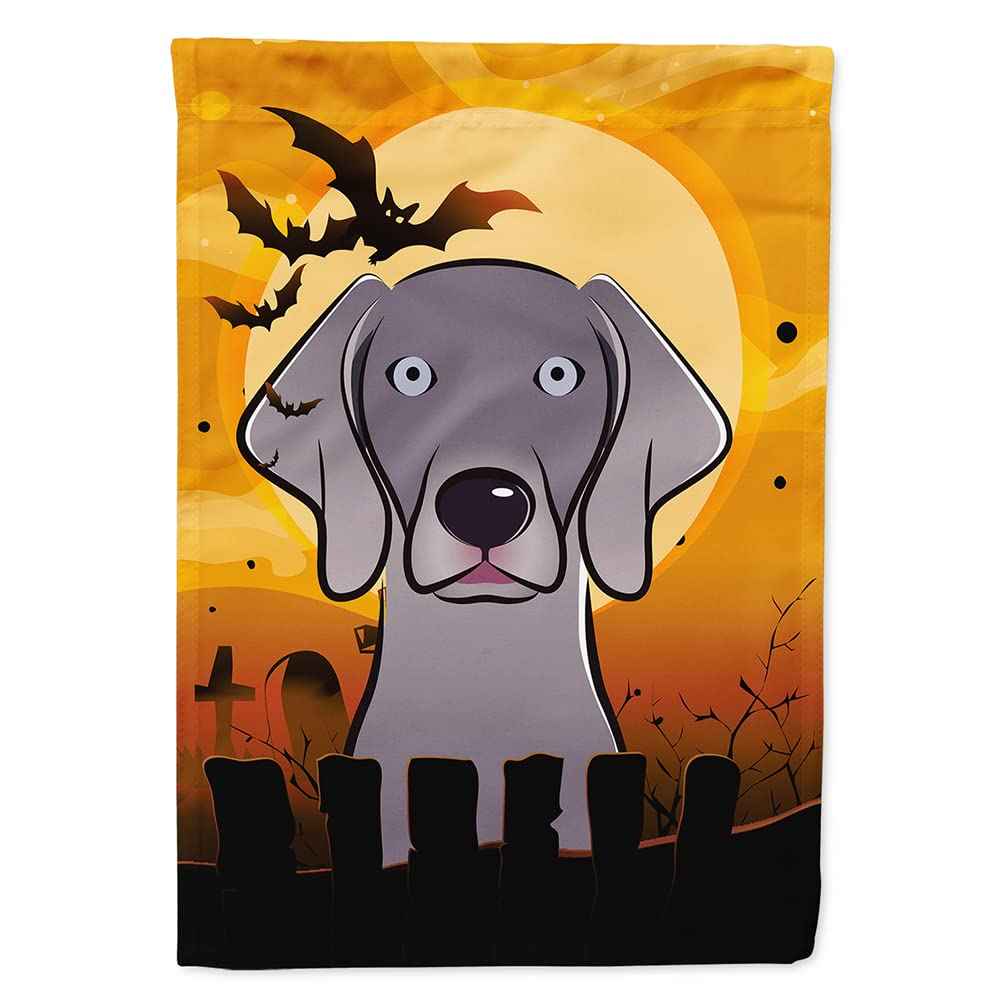 Caroline's Treasures BB1789CHF Halloween Weimaraner Canvas House Size Flag, Multicolor, Large