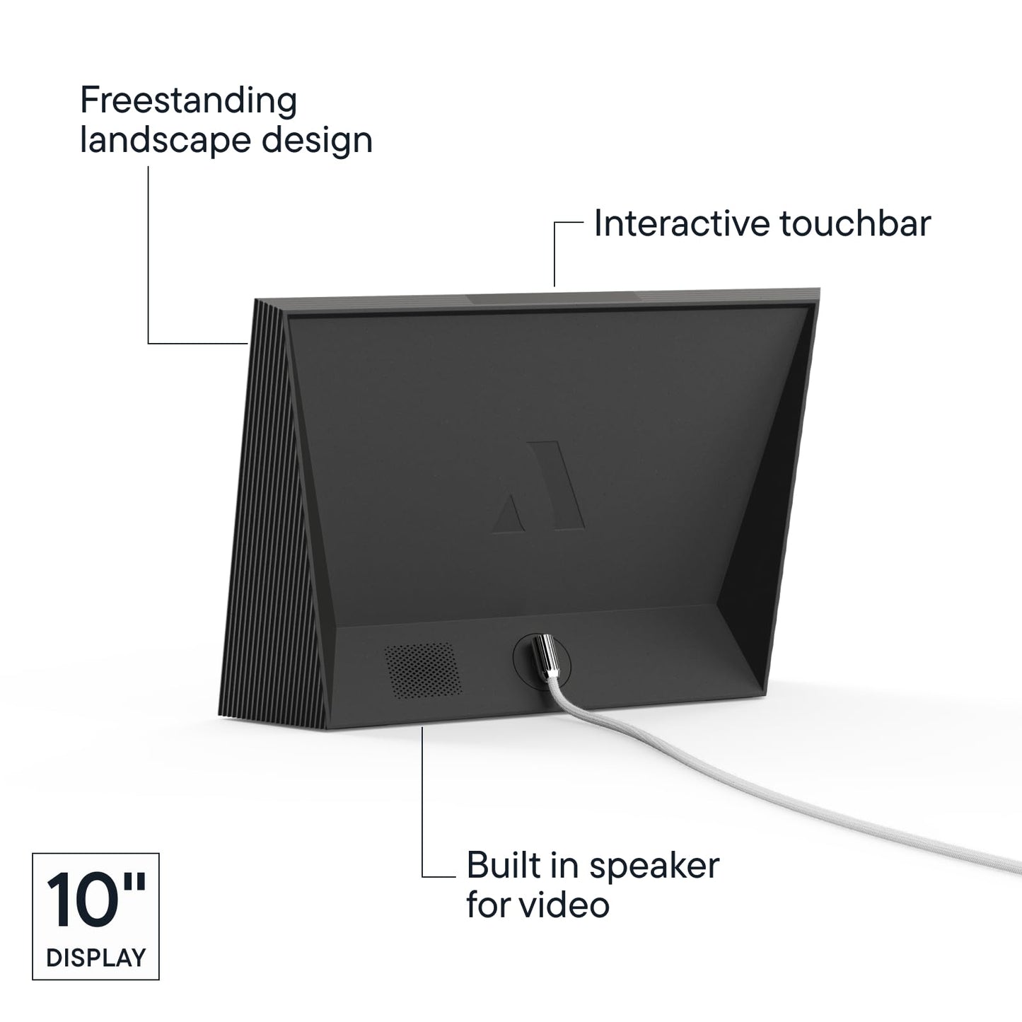 Aura Carver WiFi Digital Picture Frame | The Best Digital Frame for Gifting | Send Photos from Your Phone | Quick, Easy Setup in Aura App | Free Unlimited Storage | Gravel with White Mat 🍁 All In One Marketplace Canada