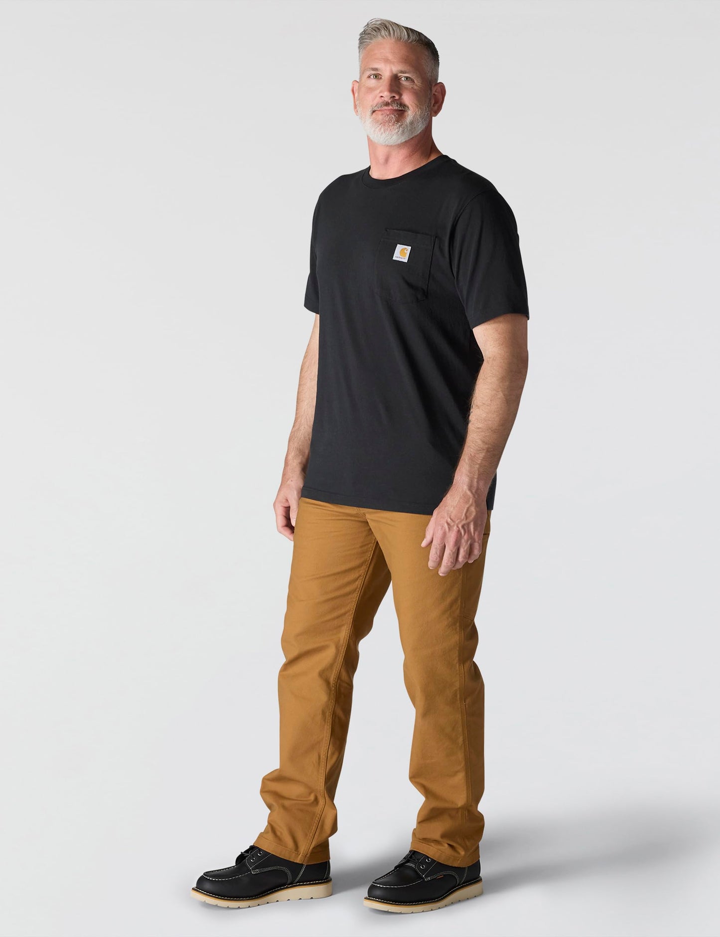 Carhartt Men's Big and Tall K87 Workwear Short Sleeve T-Shirt (Regular and Big & Tall Sizes), Black, X-Large 🍁 All In One Marketplace Canada