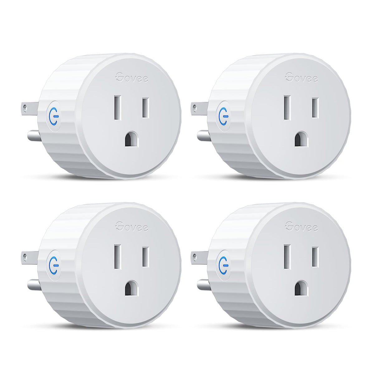 Govee Smart Plug, WiFi Plugs Work with Alexa & Google Assistant, Smart Outlet with Timer & Group Controller, WiFi Outlet for Home, No Hub Required, ETL & FCC Certified, WiFi Bluetooth Connect, 4 Pack 🍁 All In One Marketplace Canada