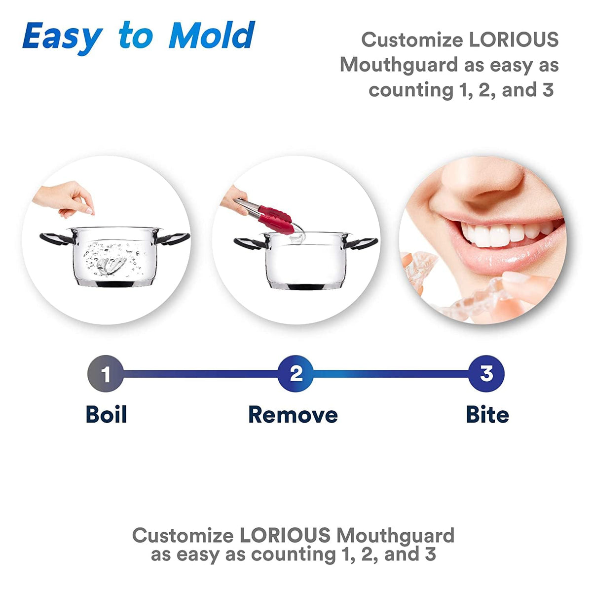 6 Pcs Moldable Mouth Guard for Teeth Grinding & Clenching, Professional Custom Fit Boil and Bite Night Guards for Sleep, 3mm Trimmable Dental Protector for Men Women and Teens 🍁 All In One Marketplace Canada