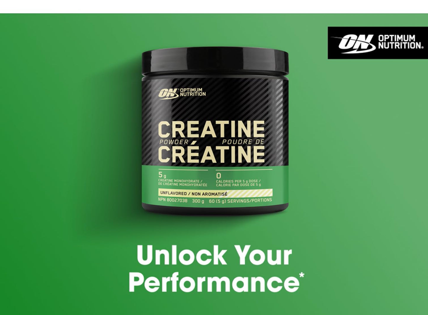 Optimum Nutrition 100% Pure Creatine Monohydrate Micronized Powder, Unflavored, 600g - 120servings (packaging may vary) 🍁 All In One Marketplace Canada