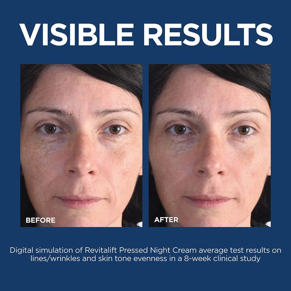 L'Oreal Paris Retinol Pressed Night Cream with Niacinamide, Reduces the Look of Wrinkles & Hydrates Skin, Revitalift Triple Power LZR, Skincare, 47 ml 🍁 All In One Marketplace Canada