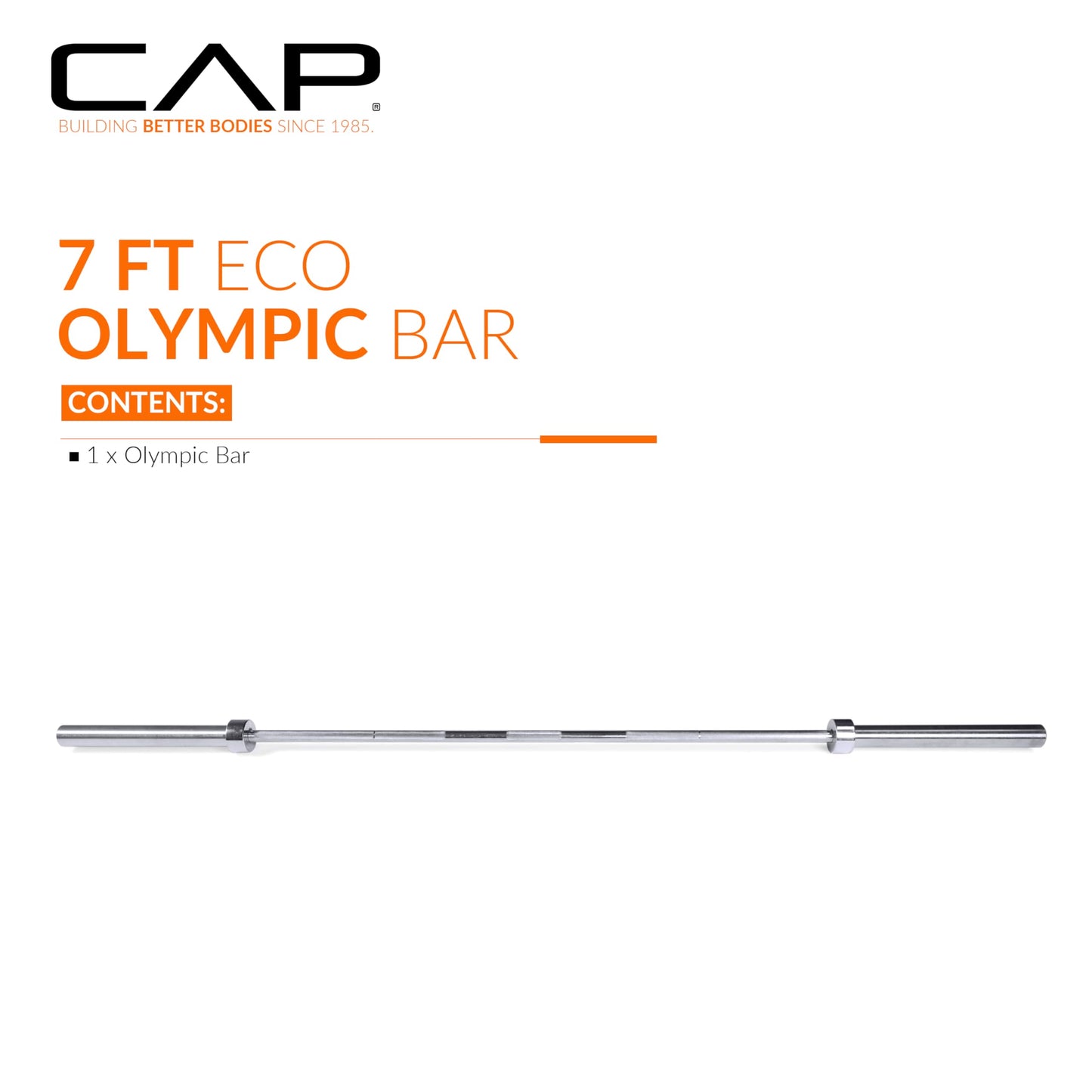 CAP Barbell Classic 7-Foot Olympic Bar, Chrome 🍁 All In One Marketplace Canada