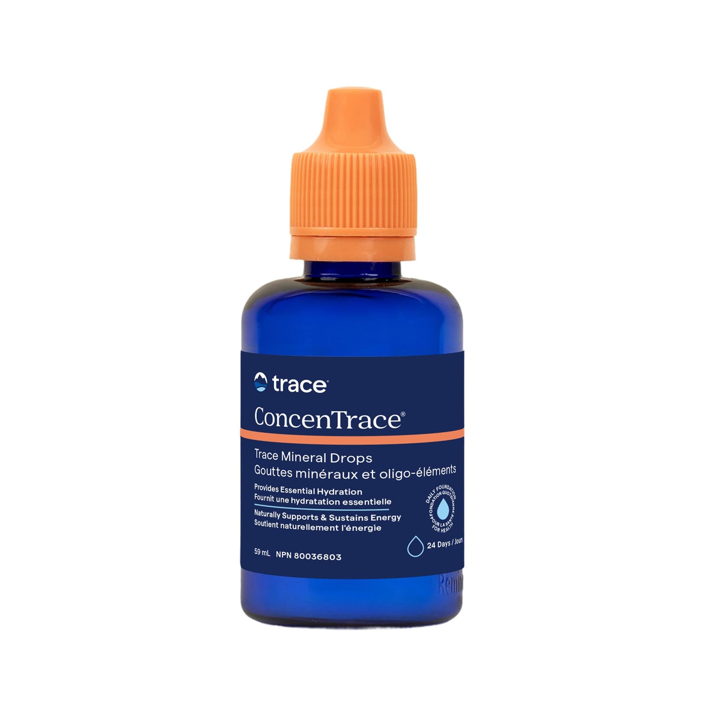 Trace Minerals ConcenTrace Drops | 60 ML | Full Spectrum Minerals | Ionic Liquid Magnesium, Chloride, Potassium | Low Sodium | Energy, Electrolytes, Hydration 🍁 All In One Marketplace Canada