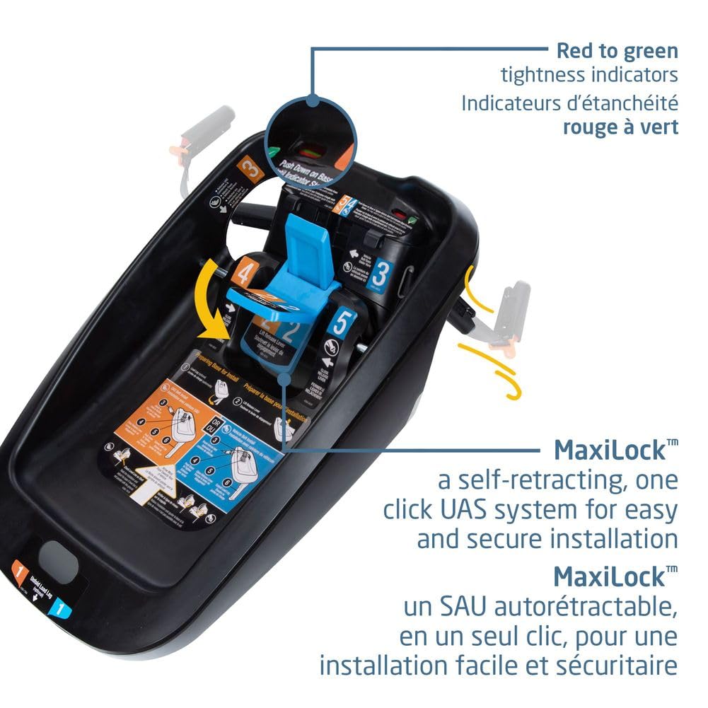Maxi-Cosi Mico Luxe+ Infant Car Seat, Lightweight, Easy Install with MaxiLock™ Technology, Washable Seat Cover, ClimaFlow™ Ventilation, Side Impact Protection, EcoCare Fabrics 🍁 All In One Marketplace Canada