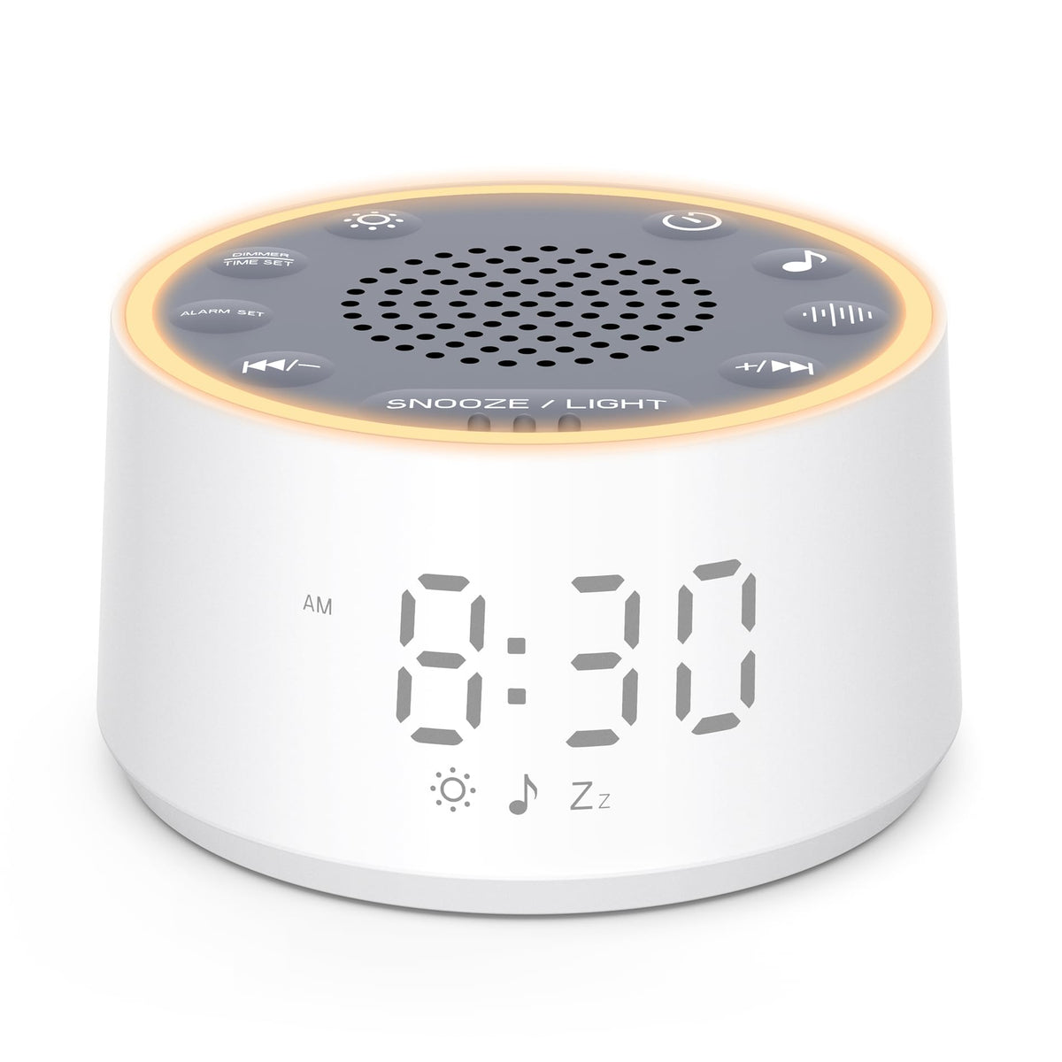 Dreamegg D1 Nova Sound Machine - White Noise Machine Alarm Clock with 25 Soothing Sounds, 10 Night Lights for Baby Adult, Dimmable, 7 Alarm Sounds, Timer, Noise Machine for Sleeping, Bedroom, Travel 🍁 All In One Marketplace Canada