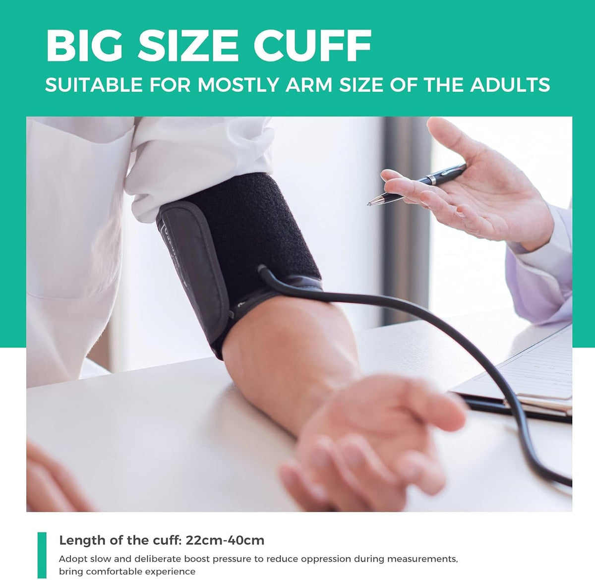 Blood Pressure Machine for Home Use Automatic Blood Pressure Monitor with 2x120 Reading Memory Adjustable Arm Cuff 8.7"-15.7" with Large LED Backlit Display Black 🍁 All In One Marketplace Canada