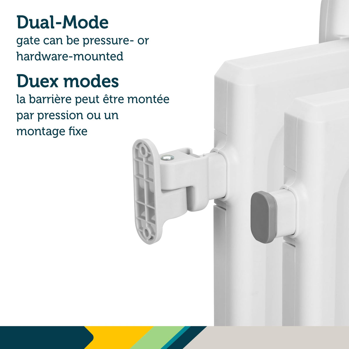 Safety 1st Lift, Lock and Swing Gate - Pressure or Hardware installed, Fits Spaces Between 28" and 42" Wide, 28" Tall, White 🍁 All In One Marketplace Canada
