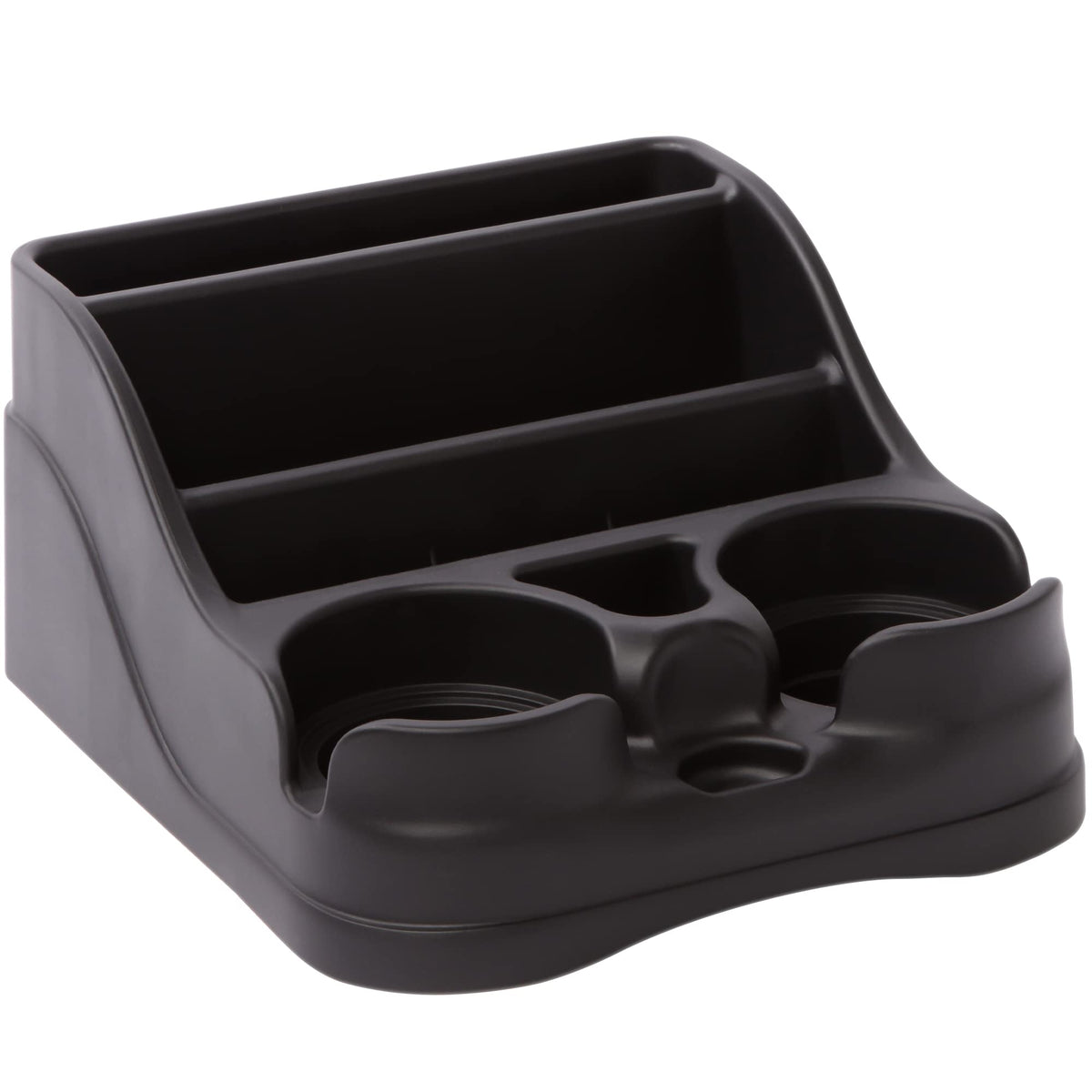 Moblorg Small Center Console for Cars, Trucks, Minivans, SUVs, Vehicle Organizer, Cup Holders, Recycled Plastic, Made in USA (Black) 🍁 All In One Marketplace Canada