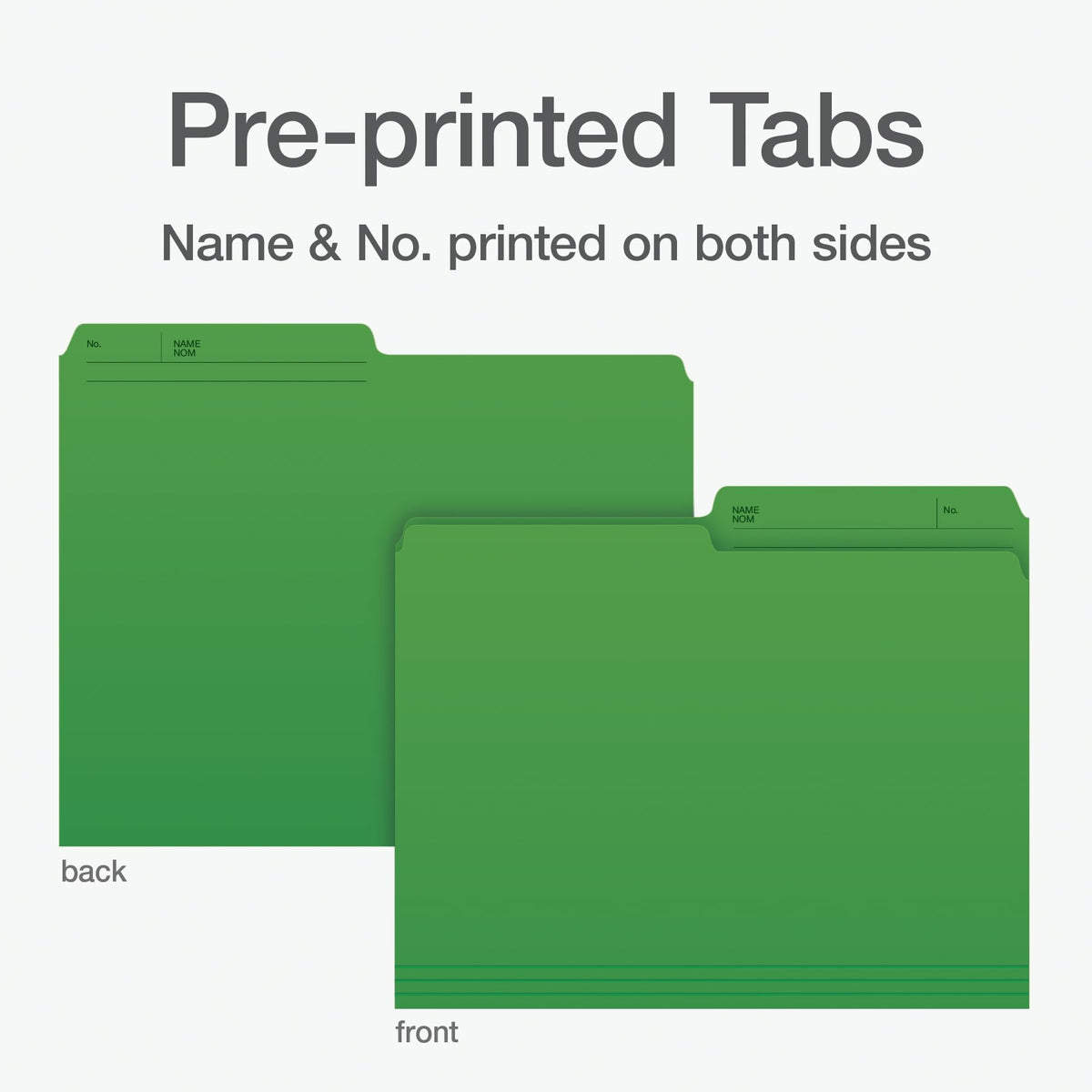 Pendaflex File Folders, 1/2 Cut Tab, Letter Size, Green, Durable Paper Stock, 100/Box, Ideal for Office/Home/School Organization, Made in Canada, Reversible File Organizers 🍁 All In One Marketplace Canada