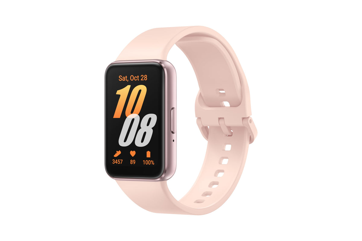 Samsung Galaxy Fit3, 1.6" AMOLED Display, 13 Days Battery Charge, Sleep Monitoring, Fall Detection - Pink Gold (CAD Version & Warranty) 🍁 All In One Marketplace Canada