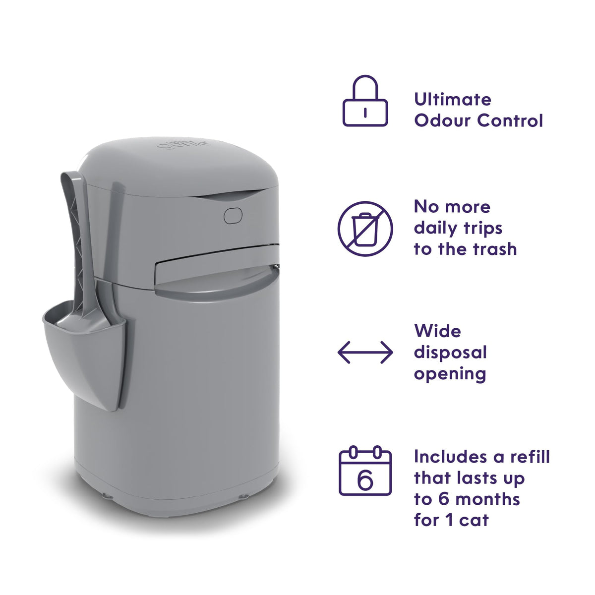 Litter Genie Easy Roll Pail with Easy Roll Refill, 24 Bags 🍁 All In One Marketplace Canada