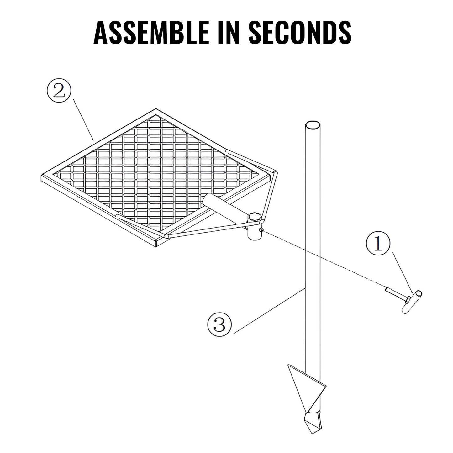 VEVOR Swivel Campfire Grill, Fire Pit Grill Grate, Heavy Duty Steel Grill Grates, 360° Adjustable Open Outdoor Cooking Equipment, Portable Camp Fire Racks for Camping Outdoor BBQ 🍁 All In One Marketplace Canada