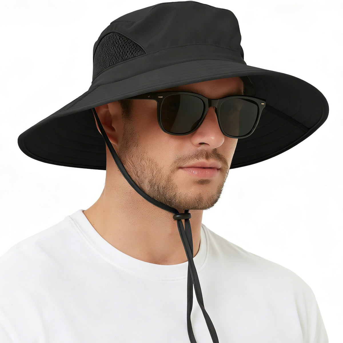 EINSKEY Sun Hat for Men/Women, Waterproof Wide Brim Bucket Hat UV Protection Boonie Hat for Fishing Hiking Garden Beach Black 🍁 All In One Marketplace Canada