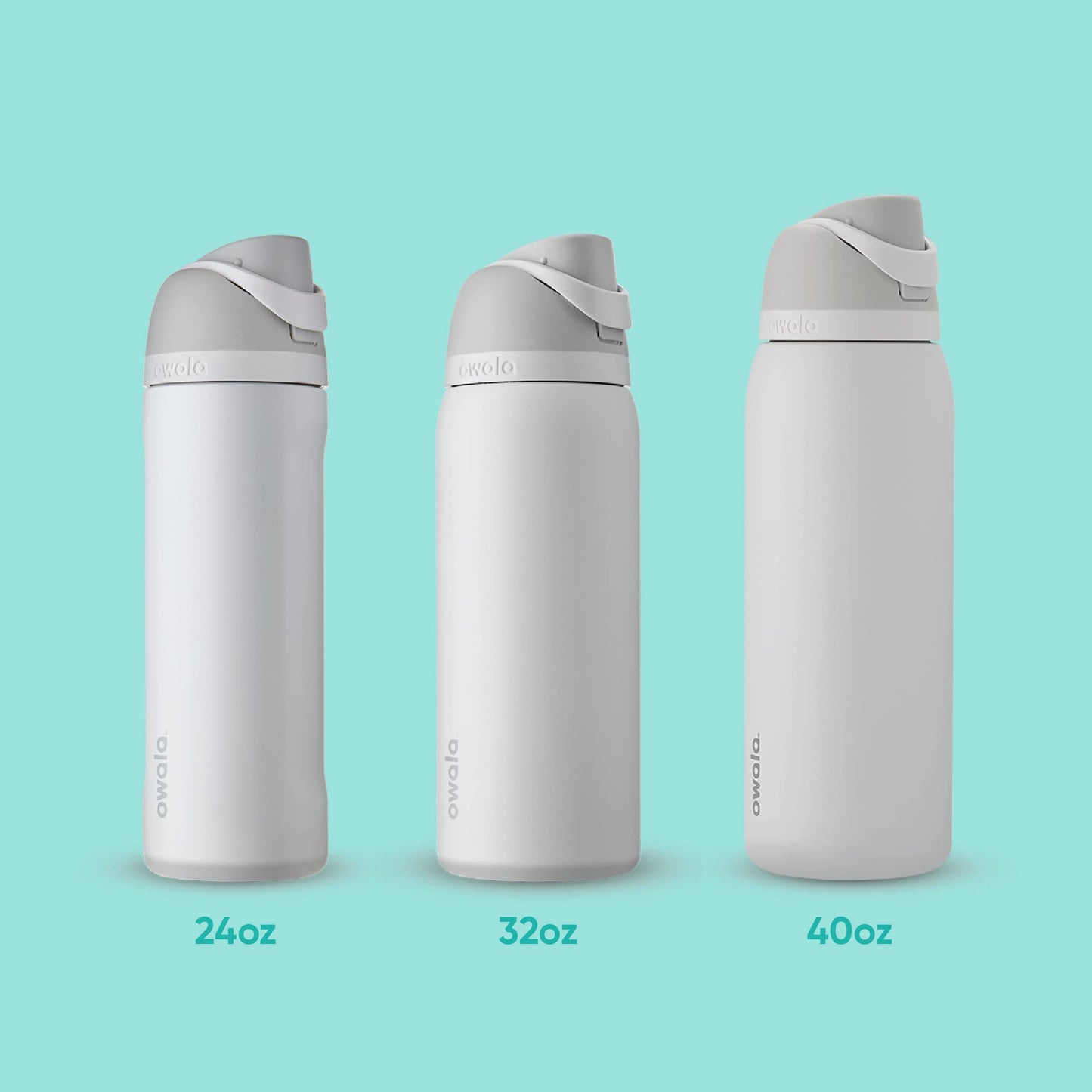 Owala FreeSip Insulated Stainless Steel Water Bottle with Straw, BPA-Free Sports Water Bottle, Great for Travel, 40 Oz, Very, Very Dark 🍁 All In One Marketplace Canada