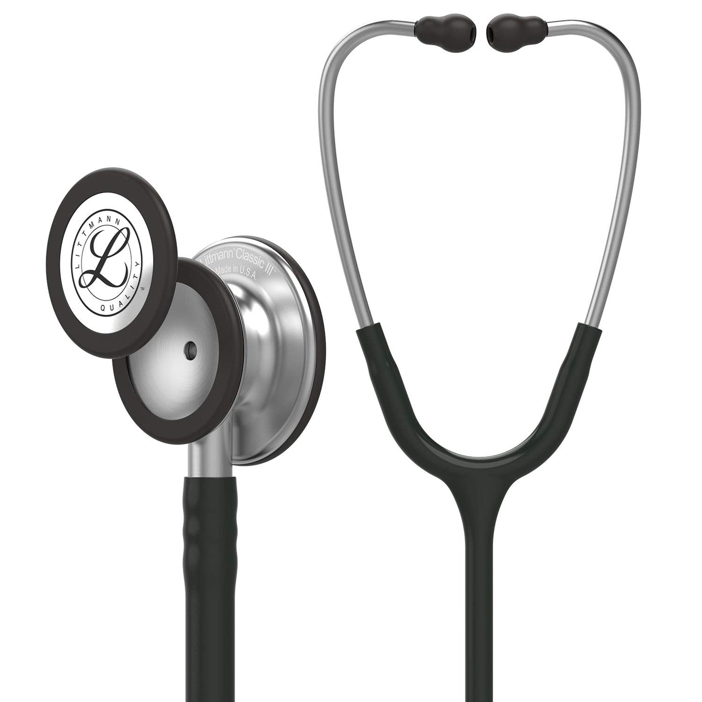 3M Littmann Classic III Monitoring Stethoscope, 5620, More Than 2X as Loud*, Weighs Less**, Stainless Steel Chestpiece, 69 cm (27") Black Tube 🍁 All In One Marketplace Canada