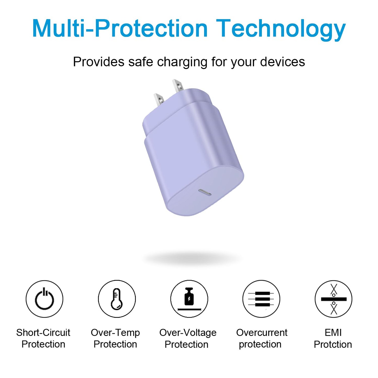 Coreykin 2 Pack USB C Fast Charger, 25W PD Super Fast Charging Block, Compatible with Galaxy S23/S22/S21/S20/S10/S9/Note20/Note10, with 6ft USB C Cable 🍁 All In One Marketplace Canada