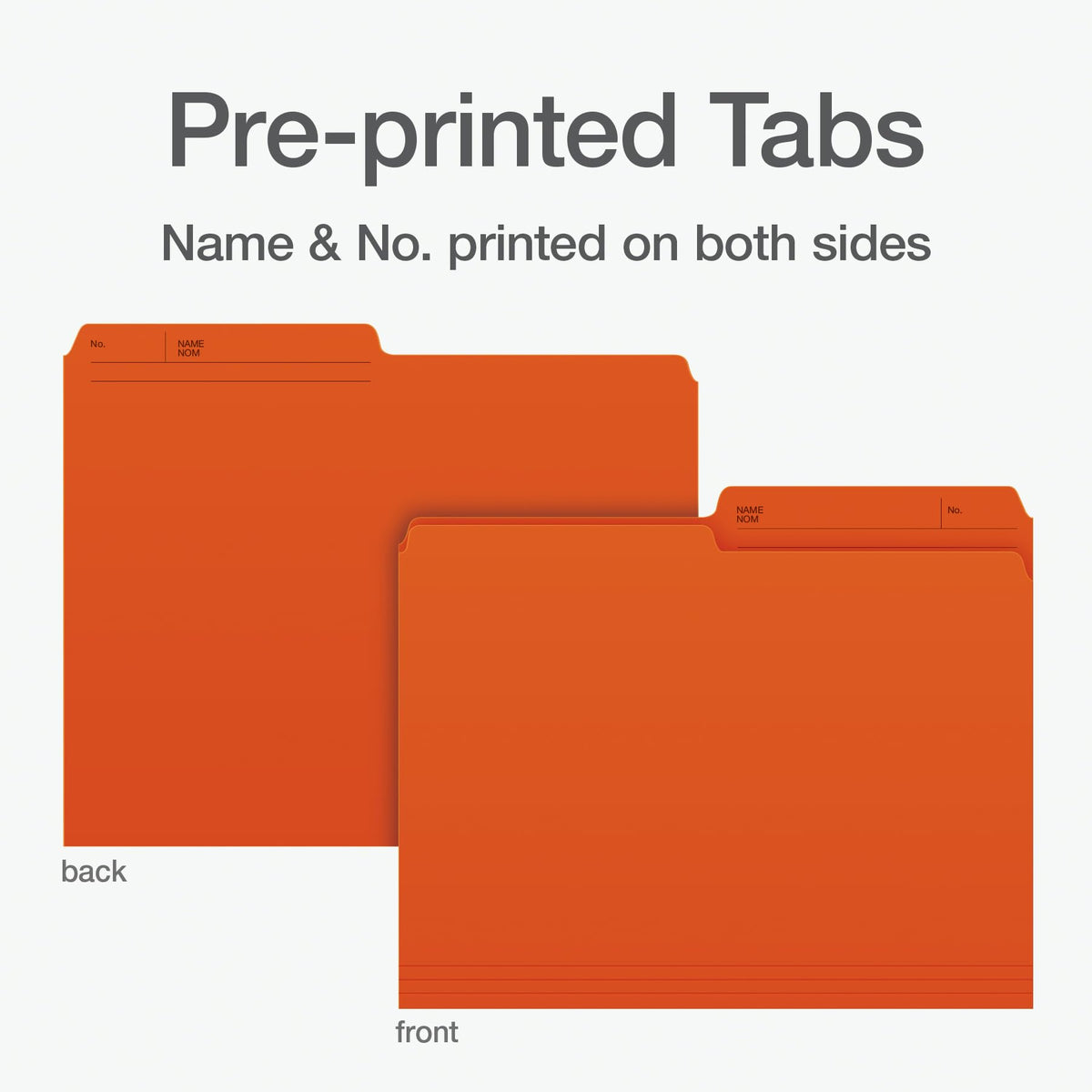 Pendaflex File Folders, 1/2 Cut Tab, Letter Size, Orange, Durable Paper Stock, 100/Box, Ideal for Office/Home/School Organization, Made in Canada, Reversible File Organizers 🍁 All In One Marketplace Canada