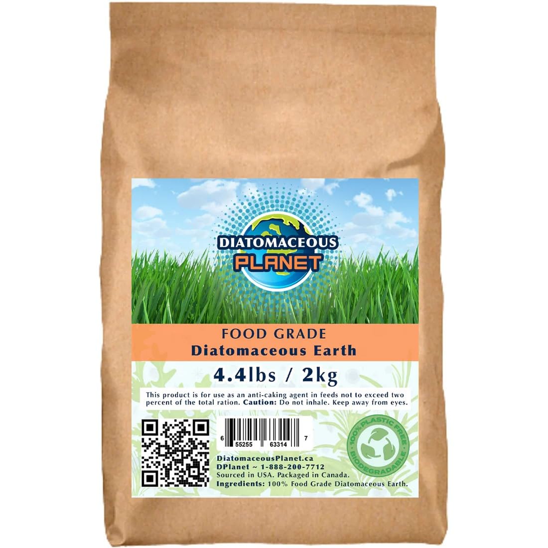 Diatomaceous Planet a Proudly Canadian Company, 2 KG / 4.4 LB All Natural, Organic Food Grade Powder, Enriched Fossil Powder by Diatomaceous Planet 🍁 All In One Marketplace Canada