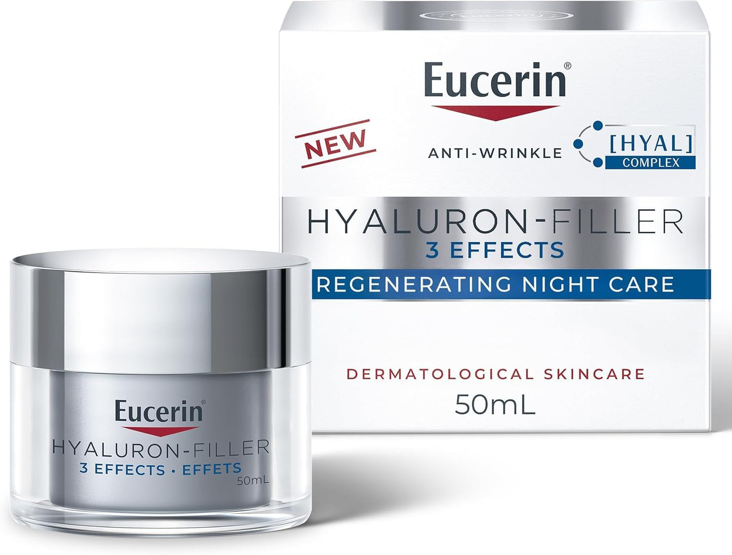 Eucerin Anti-Wrinkle Regenerating Face Night Cream, Hyaluronic Acid, 50mL 🍁 All In One Marketplace Canada