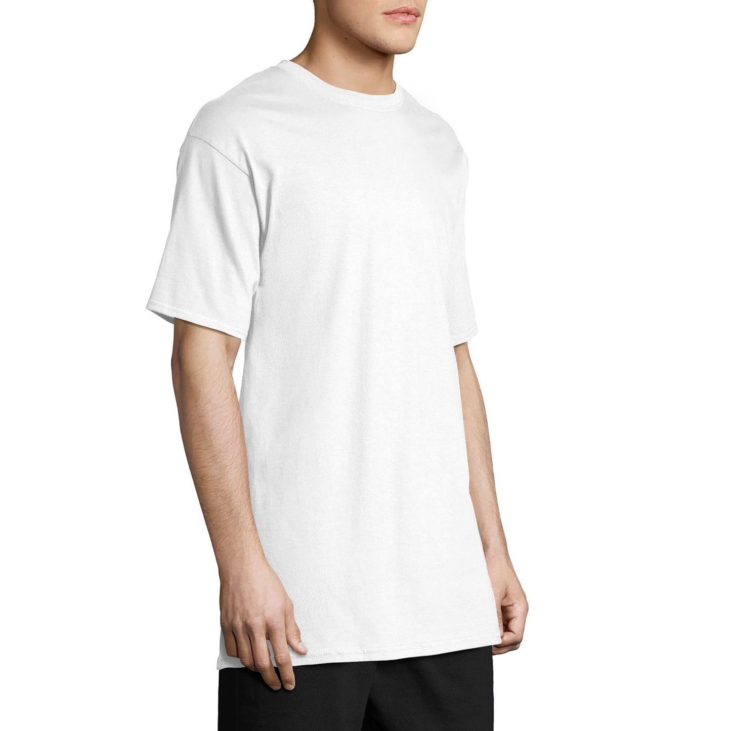 Hanes Size Men's Beefy Short Sleeve Tee Value Pack (2-Pack), White, X-Large/Tall 🍁 All In One Marketplace Canada
