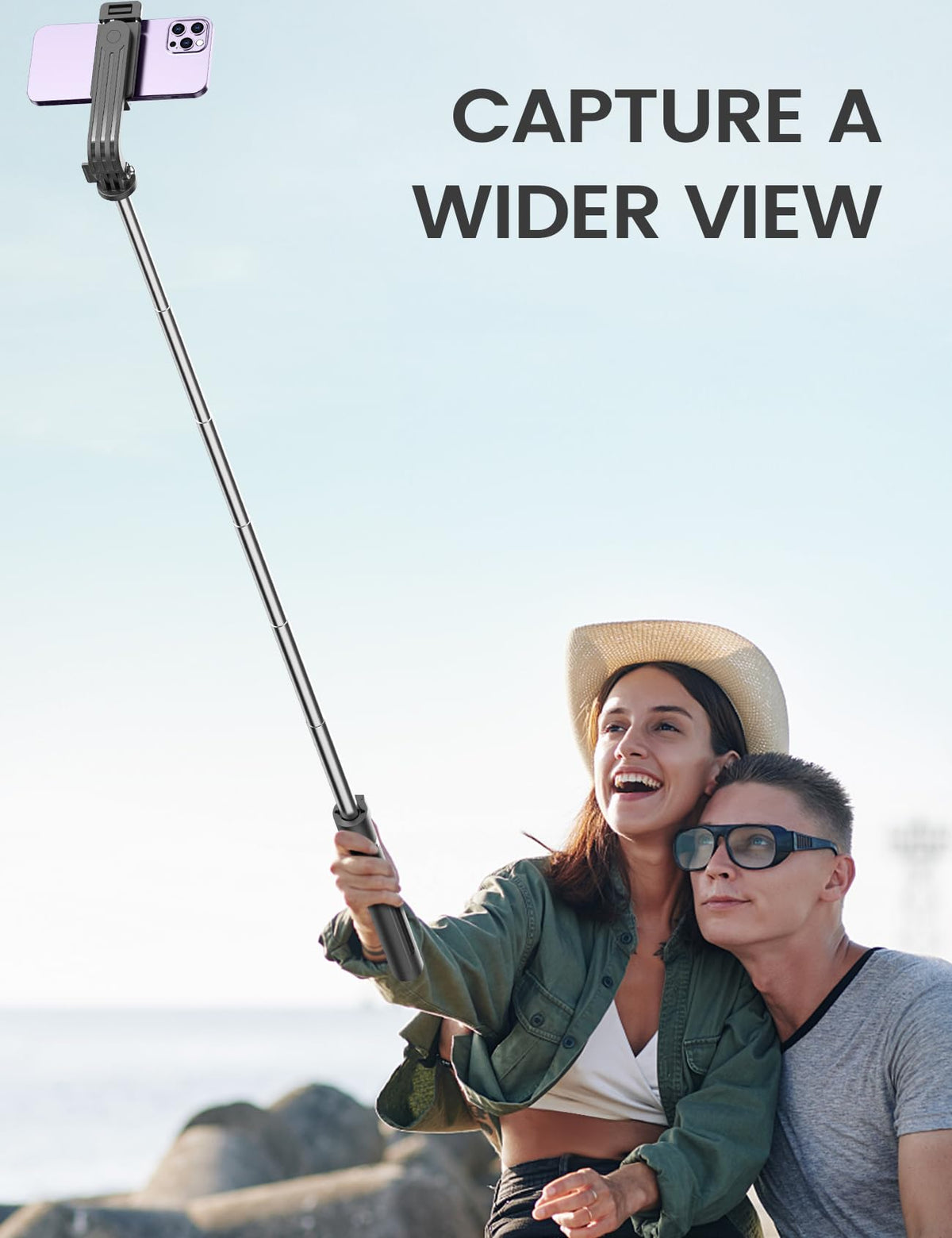 ANXRE Selfie Stick Tripod with Fill Light and Stable Base, Extendable Phone Tripod with Detachable Wireless Remote, 50" Travel Stand for Cell Phone Film & Vlog Compatible with iPhone Android Gopro 🍁 All In One Marketplace Canada