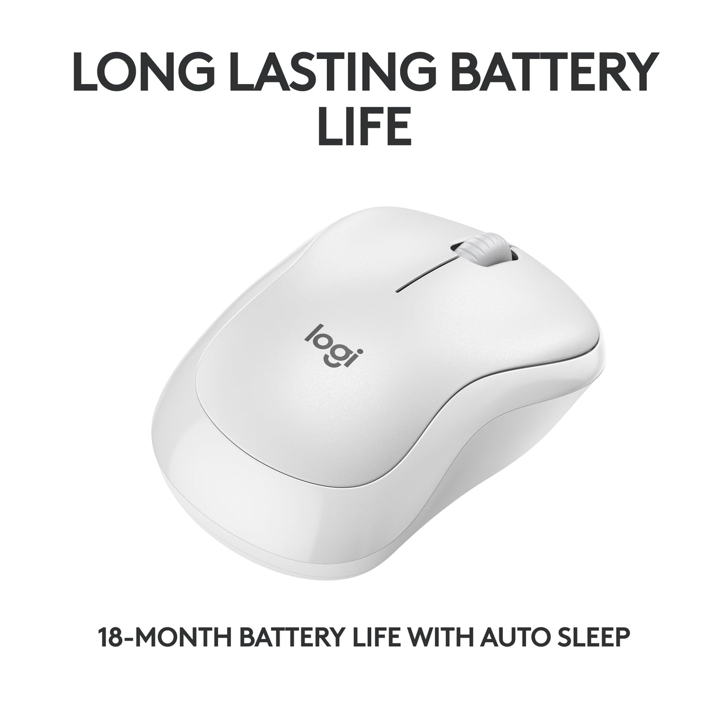 Logitech M240 Silent Bluetooth Mouse, Wireless, Compact, Portable, Smooth Tracking, 18-Month Battery, for Windows, macOS, ChromeOS, Compatible with PC, Mac, Laptop, Tablets - Off White 🍁 All In One Marketplace Canada