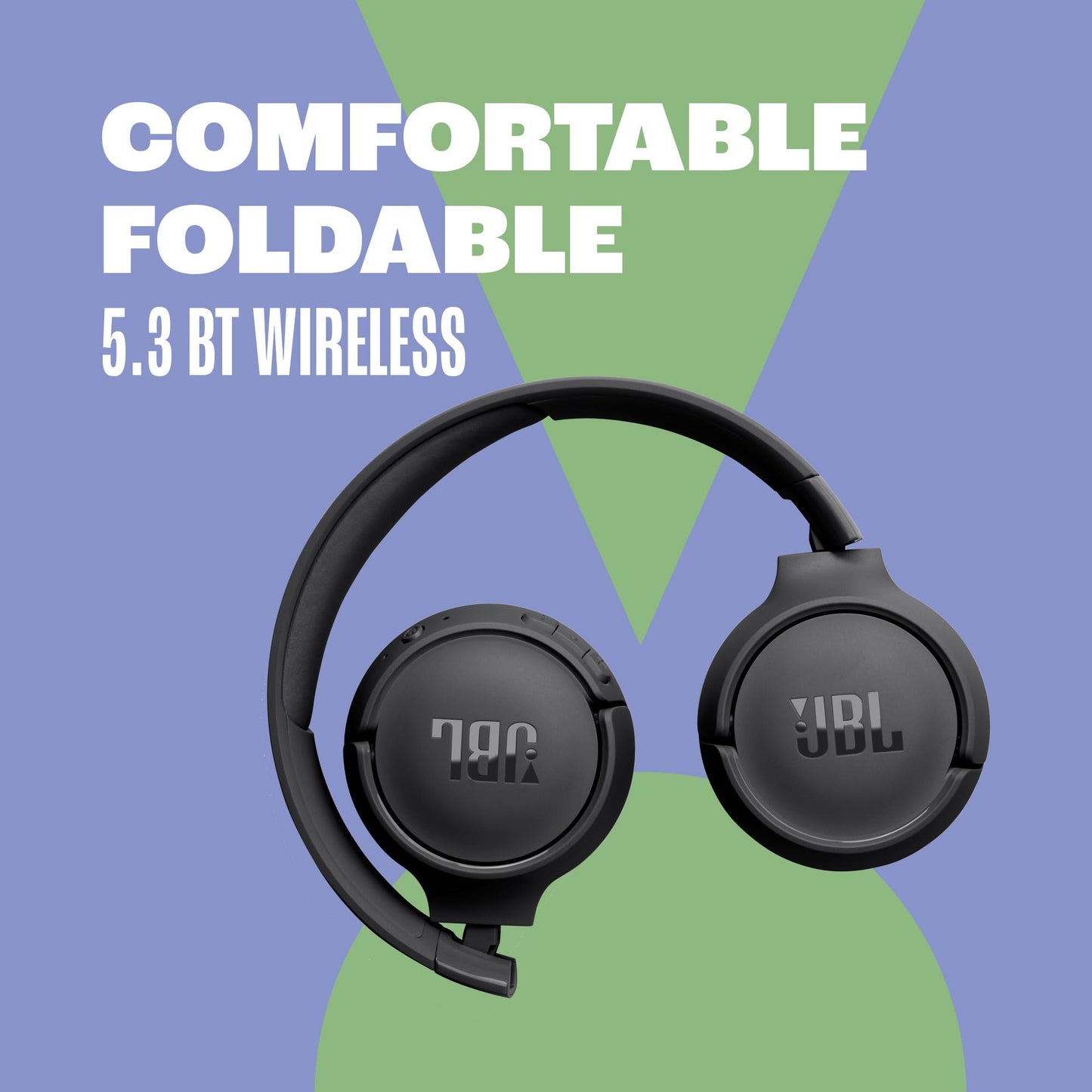 JBL Tune 520BT - Wireless On-Ear Headphones, Up to 57H Battery Life and Speed Charge, Lightweight, Comfortable and Foldable Design, Hands-Free Calls with Voice Aware (Black) 🍁 All In One Marketplace Canada