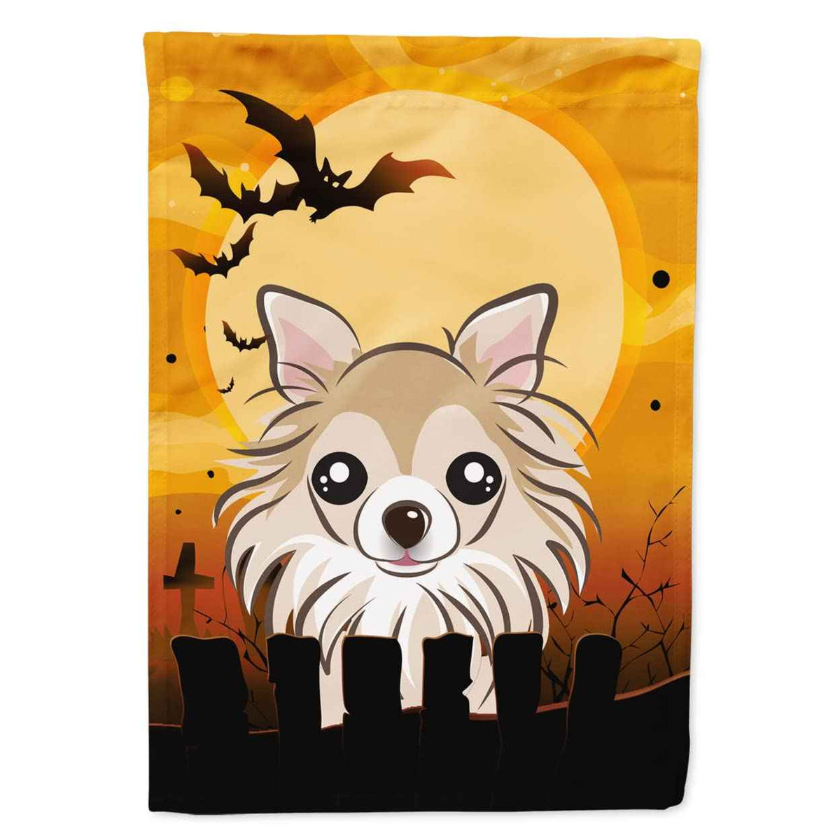 Caroline's Treasures BB1809GF Halloween Chihuahua Garden Size Flag, Small, Multicolor