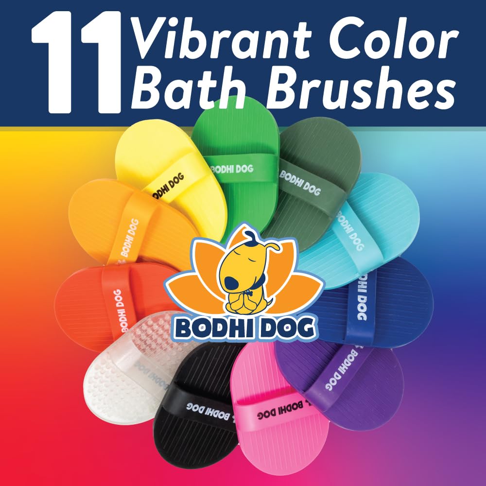Bodhi Dog Bath Brush | De shedding Dog Brush | Hair Removing for Long Hair Dog Brush | Dog Brush for Short Haired Dogs | Dog Accessories Rubber Curry Brush | Dog Shampoo Brush 🍁 All In One Marketplace Canada