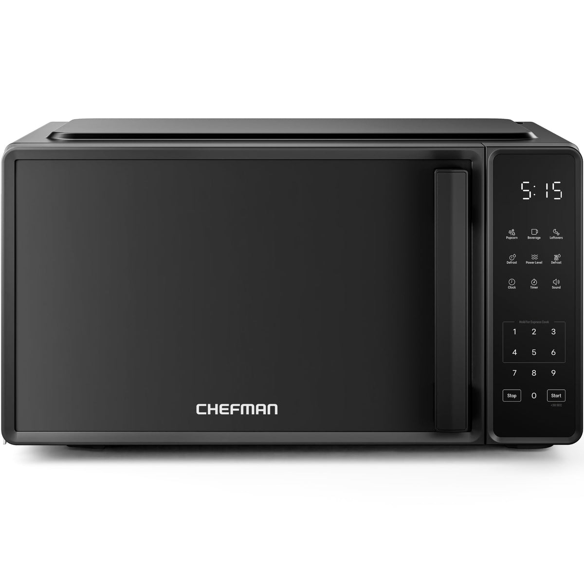 Chefman Countertop Microwave Oven 0.7 Cu. Ft., 700 Watts with 10 Power Levels, 6 Cooking Presets with One-Touch Express Cook, Eco Mode, Child Safety Lock, & Mute Button - Black 🍁 All In One Marketplace Canada