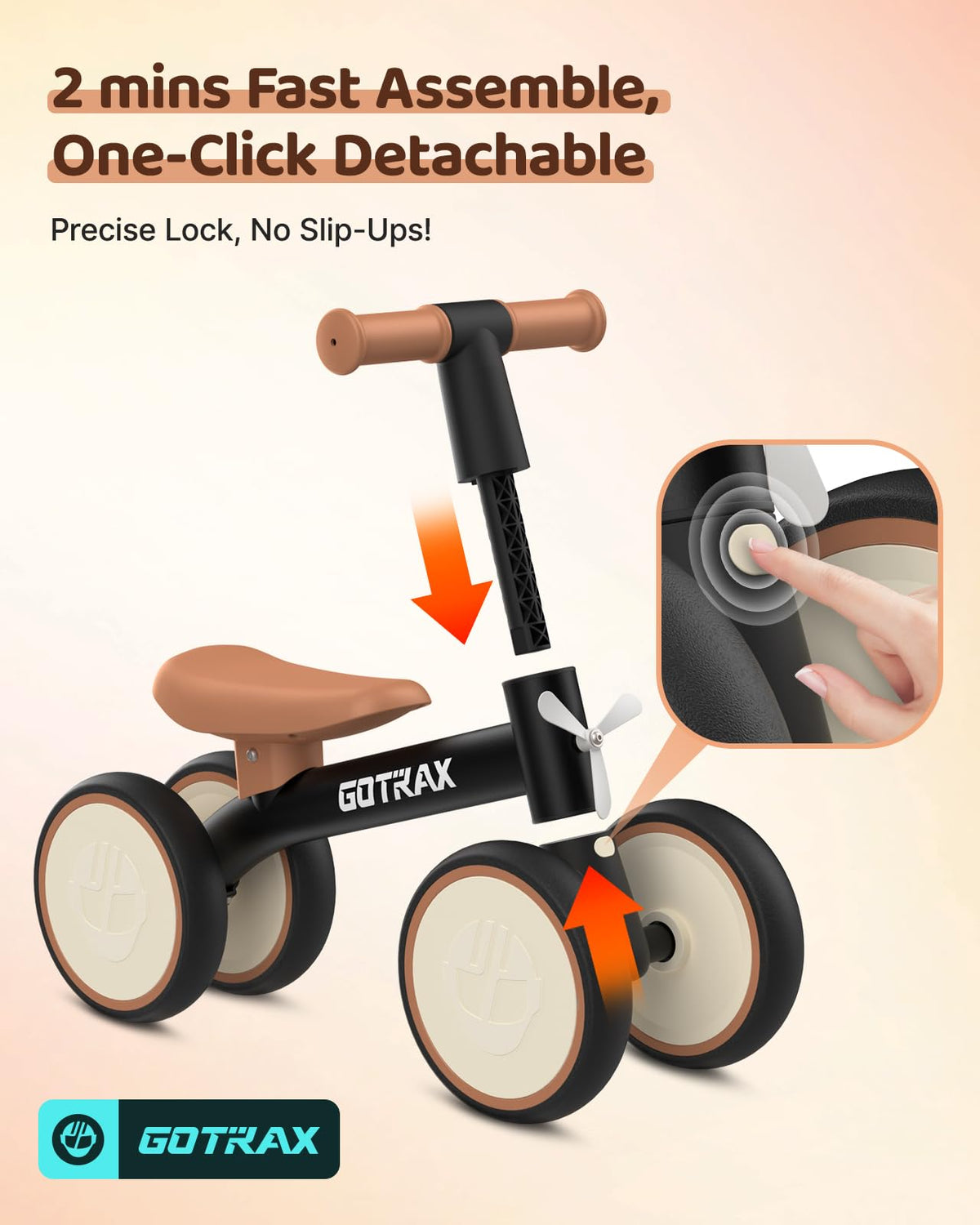 Gotrax Baby Balance Bike, 7" Silent Wheels, First Gift for Toddlers 1-2 🍁 All In One Marketplace Canada