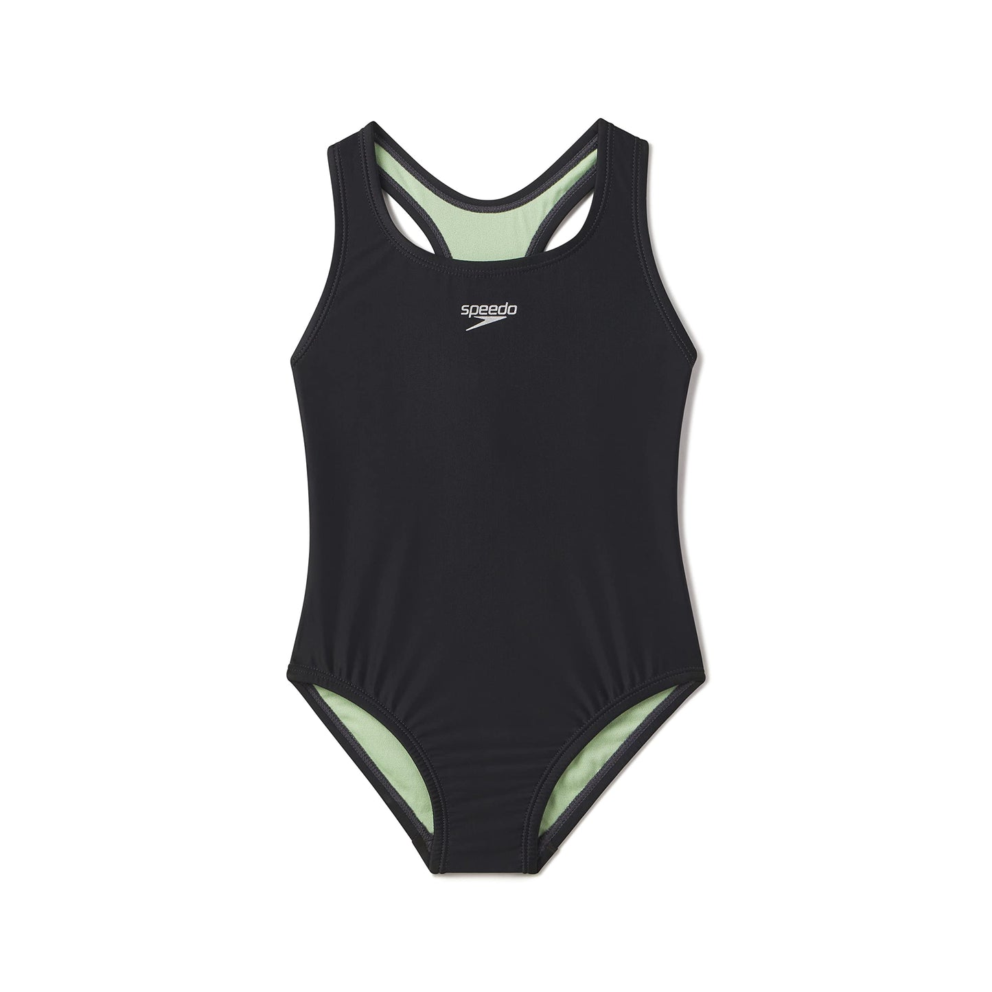 Speedo Girl's Swimsuit One Piece Closed Racerback, 2023 Anthracite, 12 🍁 All In One Marketplace Canada
