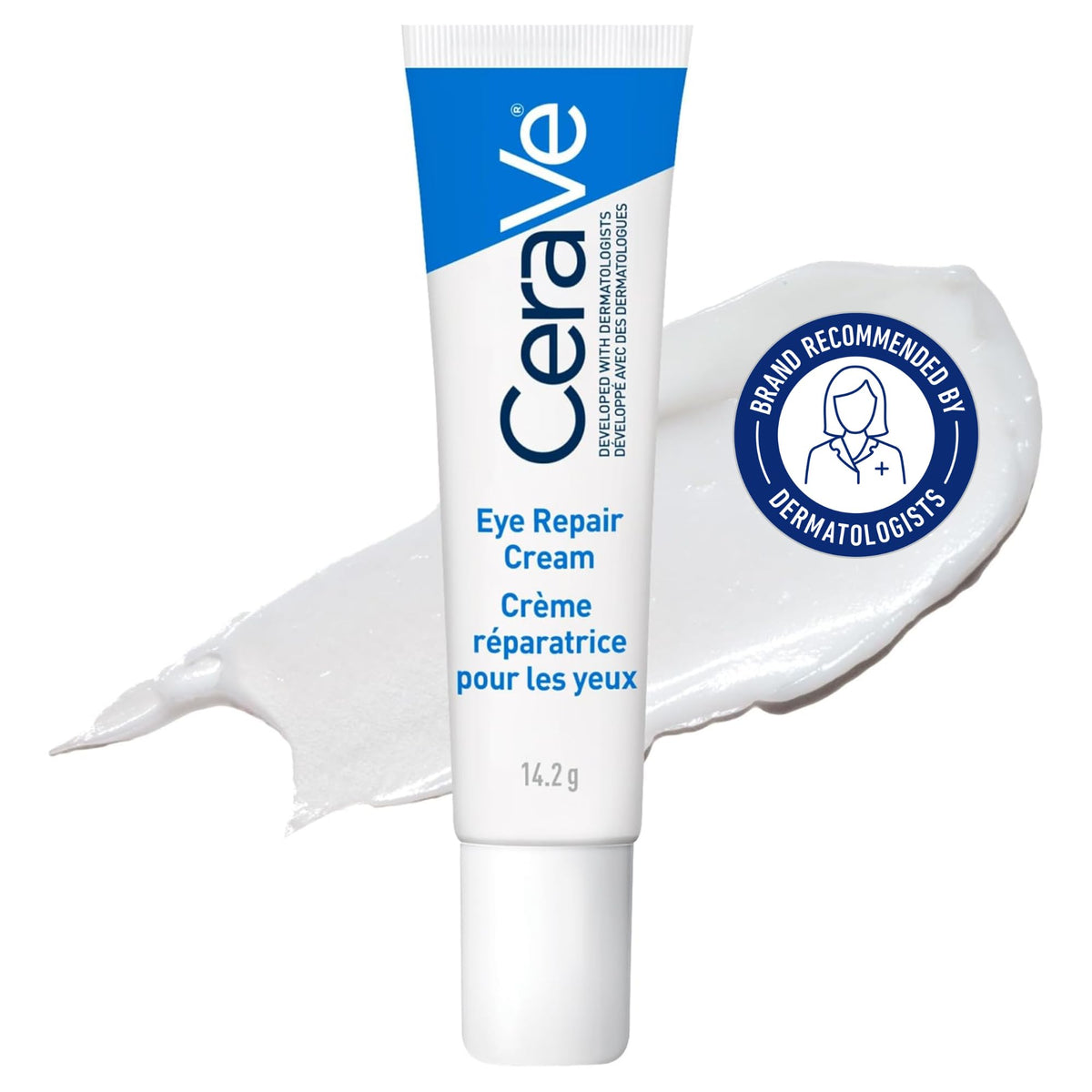 CeraVe EYE CREAM with Hyaluronic Acid for Under Eye Dark circles & Puffiness, Ophthalmologist Tested for Sensitive Eye Area, Fragrance Free, 14.2 Grams 🍁 All In One Marketplace Canada