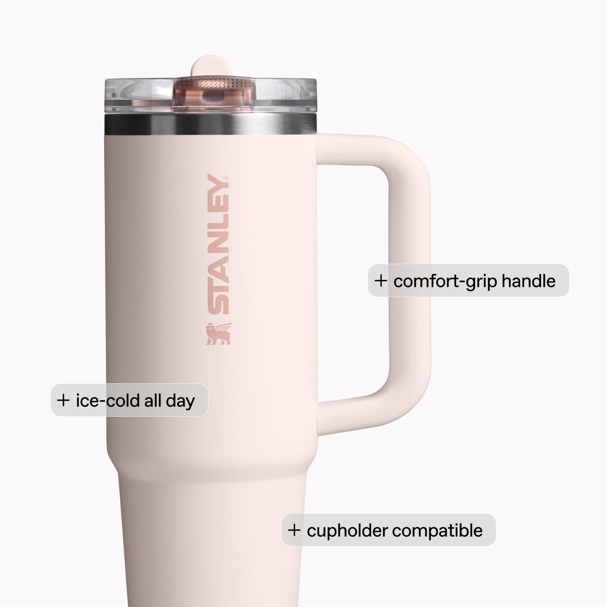 STANLEY Quencher ProTour Flip Straw Tumbler with Leakproof Lid 30 oz | Built-in Straw & Handle | Cupholder Compatible for Travel | Insulated Stainless Steel Cup | BPA-Free | Soft Orchid 🍁 All In One Marketplace Canada