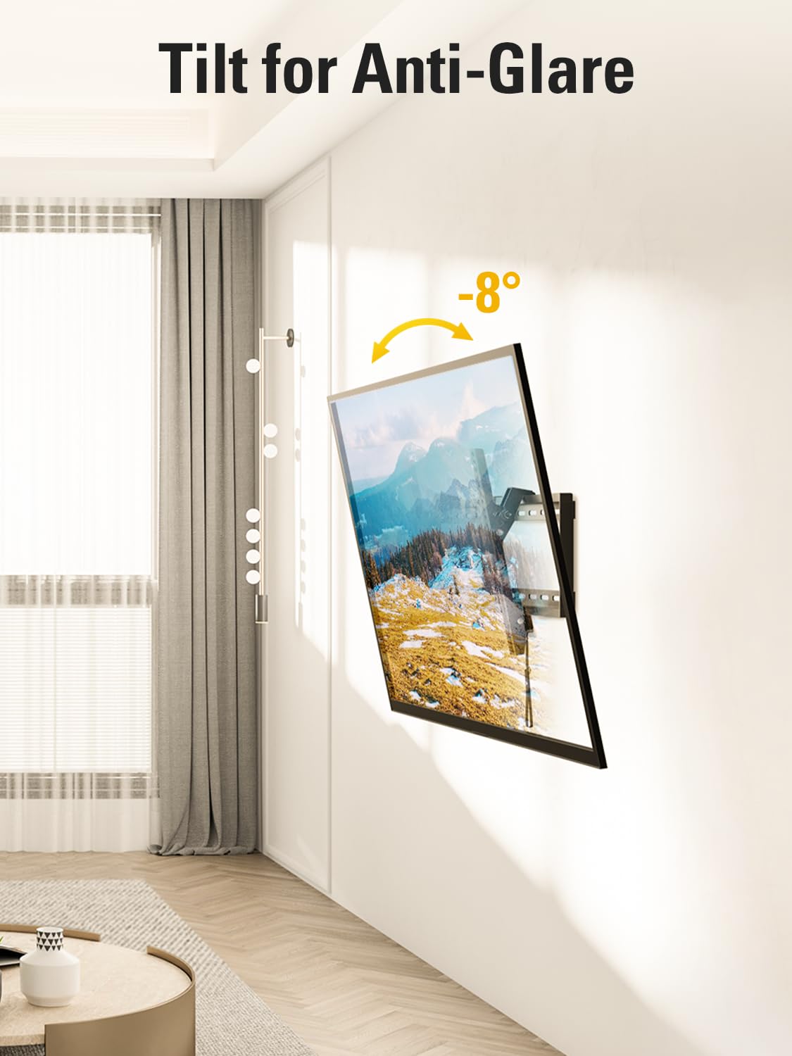Mounting Dream TV Wall Mount for Most 37-75" TVs, Tilting TV Mount Low Profile up to VESA 600x400mm and 132 LBS Loading, Fits 16", 18", 24" Studs, Easy for TV Centering and Space Saving MD2268-LK 🍁 All In One Marketplace Canada