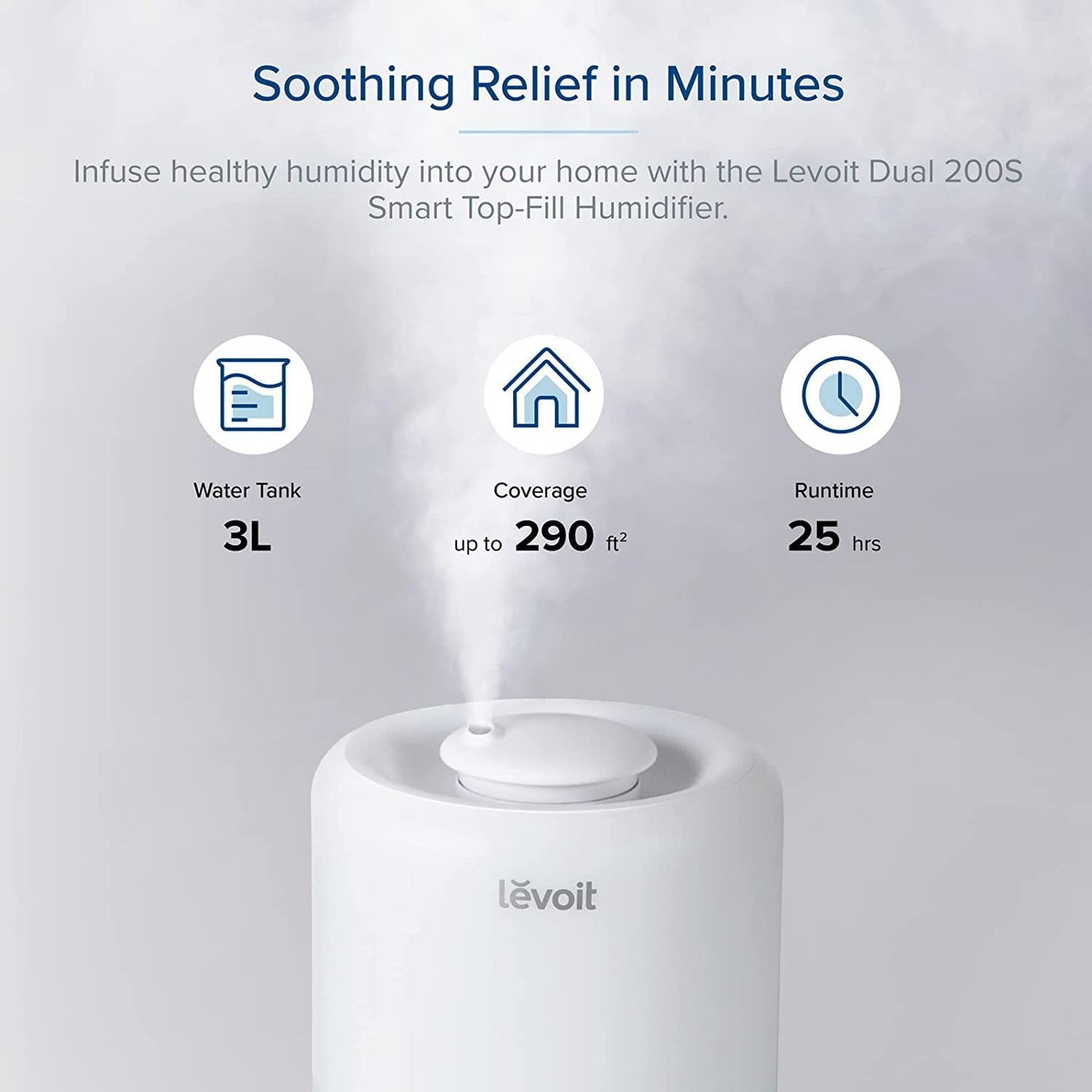 Levoit Smart Humidifiers for Bedroom, Top Fill, Essential Oil Diffuser 🍁 All In One Marketplace Canada
