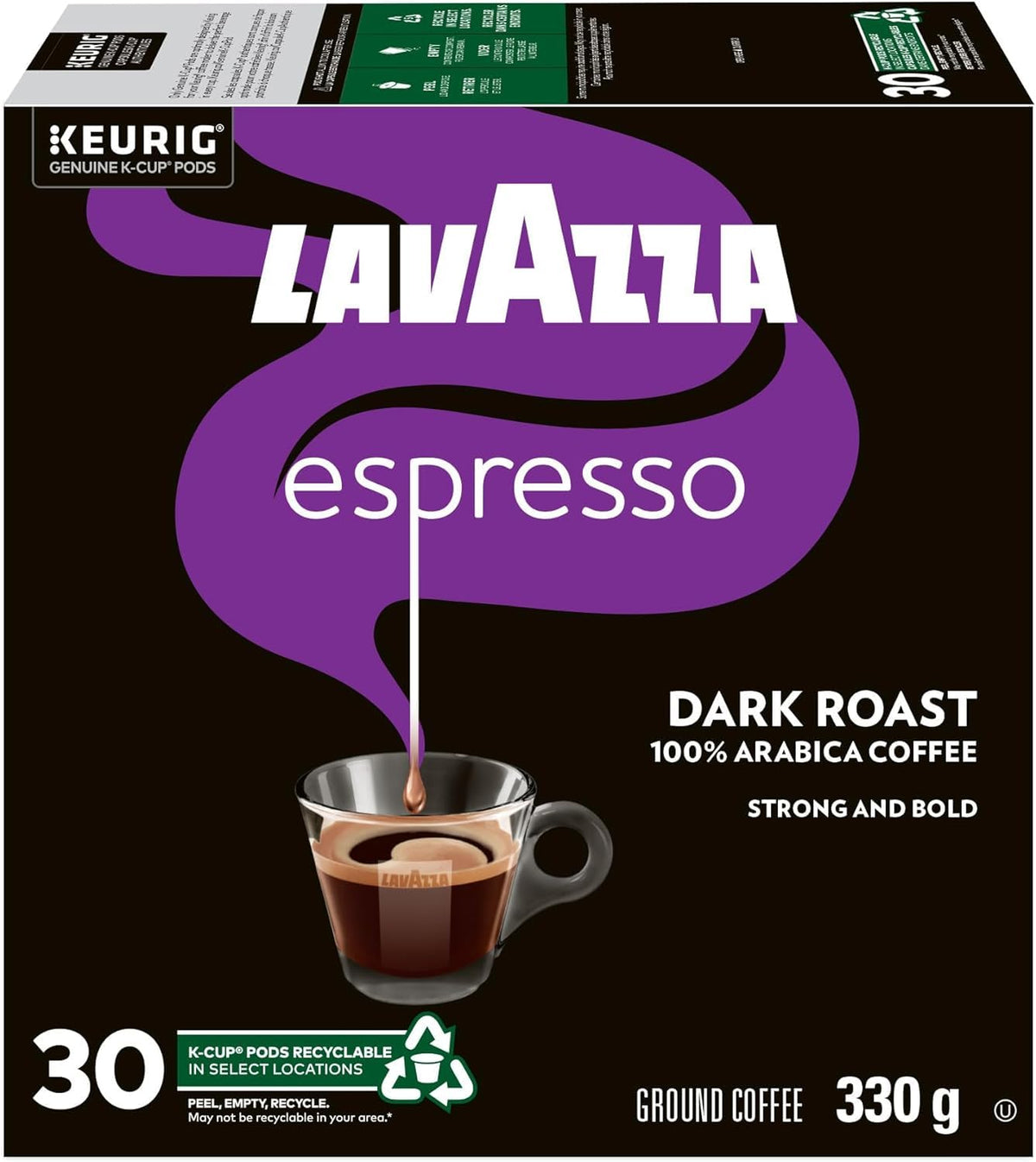 Lavazza Espresso Dark Roast K-Cup Coffee Pods, 30 Count For Keurig Coffee Makers 🍁 All In One Marketplace Canada